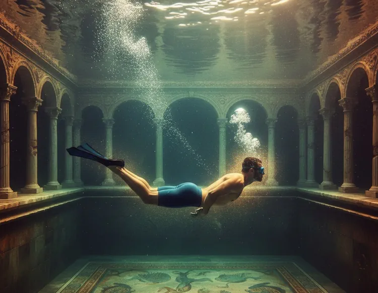 Сцена фридайвинга